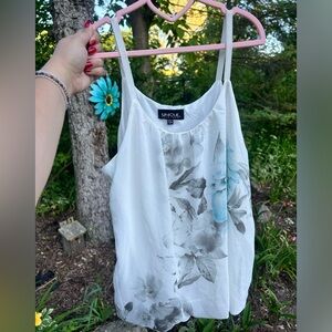Unique Floral Tank Top
